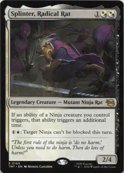 Splinter Radical Rat R Teenage Mutant Ninja Turtles 169 NM MTG - Image 1