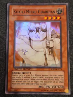 Yugioh Koa'ki Meiru Guardian RGBT-ENPP3 Super Rare Limited Edition LP - Image 1