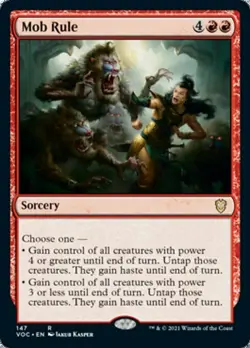 *MINT* Mob Rule - Innistrad: Crimson Vow Commander CMR (VB) - MTG - Image 1