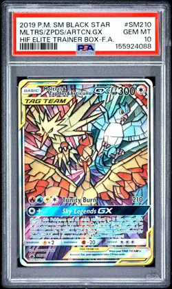PSA 10 Pokemon Black Star Promo Moltres & Zapdos & Articuno GX #SM210 GEM MINT! - Image 1