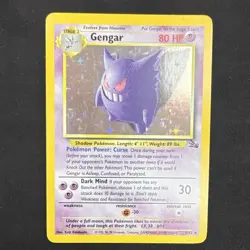 Gengar 5/62 Fossil Holo Rare 1999 English Stage 2 80 HP Unlimited - Image 1