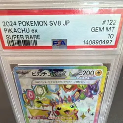 The Pokemon Company Pokemon TCG Pikachu ex 122/106 Sv8 Holo Full Art PSA 10 JP - Image 2