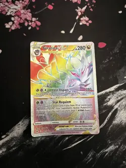 Giratina VSTAR 201/196 Rainbow Rare Lost Origin Pokemon NM/M - Image 1