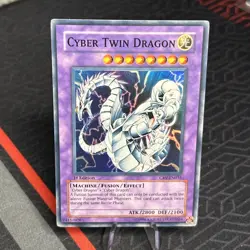 Cyber Twin Dragon CRV-EN035 1st Edition Cybernetic Revolution Super Rare Yugioh - Image 1
