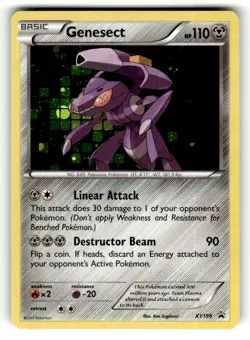 Genesect XY196 Promo XY Promo Holo Pokemon Moderately Played - Image 1