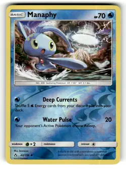 Manaphy 42/156 Uncommon Ultra Prism Reverse Holo Pokemon Lightly Played - Image 1