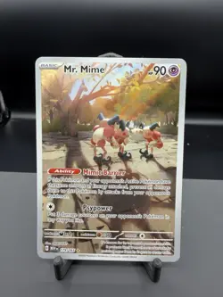 Pokemon Company Mr. Mime 179/165 SV 151 Illustration Rare Holo ENG 90 HP - Image 1