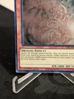 Yugioh Dark Armed Dragon Ghost Rare 1st Edition GFP2-EN179 - Image 4