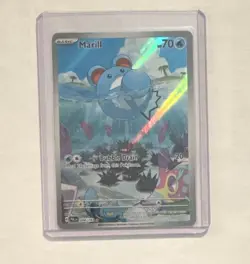 Pokemon TCG Marill Illustration Rare Full Art Holo Paldea Evolved 204/193 - Image 1