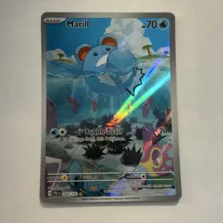 Pokemon TCG Marill Illustration Rare Full Art Holo Paldea Evolved 204/193 - Image 3