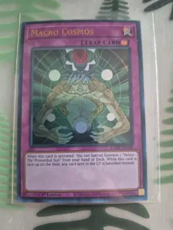 YuGiOh! Macro Cosmos 1st Edition BLMR-EN100 Battles of Legend Ultra Rare foil MN - Image 1