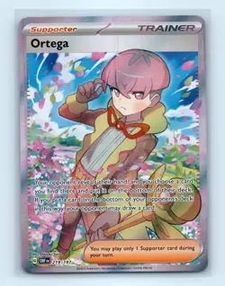 Pokemon tcg SV03: Obsidian Flames Ortega Near Mint or Better - Image 1