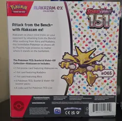 The Pokemon Company Intl Pokemon TCG SV 151 Alakazam ex Collection Box Promo - Image 2