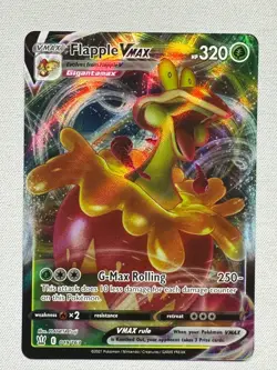 Flapple VMAX 019/163 Holo Rare VMAX Battle Styles Pokemon Near Mint - Image 1