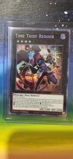 Yugioh! LP Time Thief Redoer - MP20-EN040 - Prismatic Secret Rare - 1st Edition - Image 1
