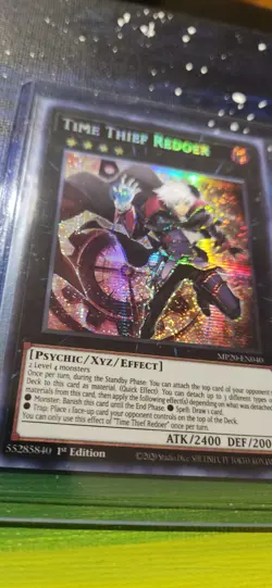 Yugioh! LP Time Thief Redoer - MP20-EN040 - Prismatic Secret Rare - 1st Edition - Image 2