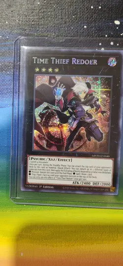 Yugioh! LP Time Thief Redoer - MP20-EN040 - Prismatic Secret Rare - 1st Edition - Image 3