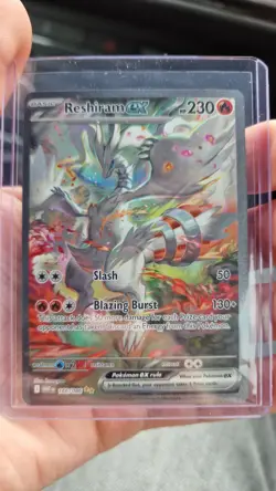Pokemon, RESHIRAM EX 166/086 WHT EN-WHITE FLARE SPECIAL ILLUSTRATION RARE - Image 1