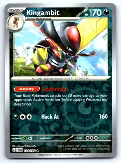 Pokemon Kingambit - SV01: Scarlet & Violet Base Set SVI Reverse Holo 134/198 NM - Image 1