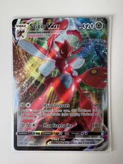 SCIZOR VMAX 119/189 DARKNESS ABLAZE POKEMON (ULTRA RARE, NM) - Image 1