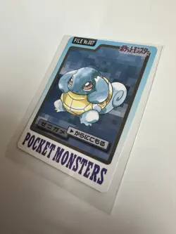 Bandai Carddass Squirtle Pocket Monsters File No.007 Japanese Edition - Image 2