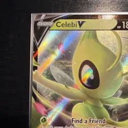 Celebi V 001/202 Holo V Rare Sword & Shield Pokemon NM - Image 2