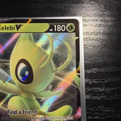 Celebi V 001/202 Holo V Rare Sword & Shield Pokemon NM - Image 3