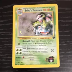 Pokemon TCG Erika's Venusaur 4/132 Gym Challenge Unlimited Holo 90 HP - Image 1