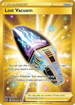 Pokemon TCG SWSH11: Lost Origin Lost Vacuum Secret 217/196 Holo Secret Rare - Image 1