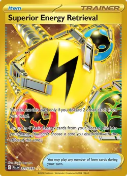 Pokemon TCG SV02: Paldea Evolved Superior Energy Retrieval 277/193 Holo Hyper Ra - Image 1