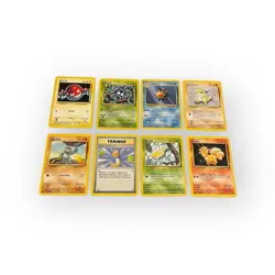 8 Vintage Pokemon Karten Sammlung - Pokemon Base Set 1999 Englisch - Image 1