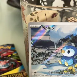 Pokemon TCG Piplup 098/094 Phantasmal Flames Illustration Rare MINT - Image 2