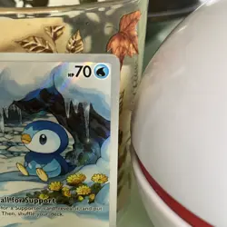 Pokemon TCG Piplup 098/094 Phantasmal Flames Illustration Rare MINT - Image 3