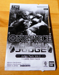 ONE PIECE CARD ENGLISH PROMO RARE JUDGE PACK VOL.2 X1 BOOSTER SEALED SCELLEE NEW - Image 1