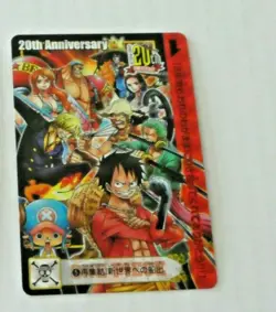 ONE PIECE 20TH ANNIVERSARY SPECIAL PREMIUM LIMITED CARD PRISM CARTE 5 JAPAN MINT - Image 1