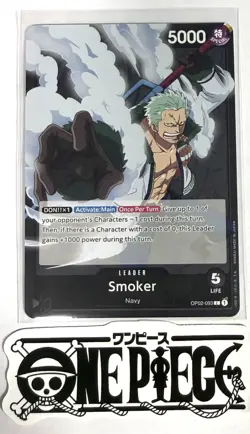 One Piece OP02-093 L Smoker - Leader - English - TCG - NM/M - Image 1