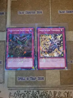 YUGIOH INFESTATION INFECTION + INFESTATION TERMINUS DT07 DUEL TERMINAL NM - Image 1