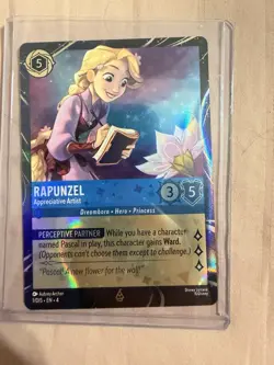 Disney Lorcana Rapunzel - Appreciative Artist 1/DIS EPCOT Arts Festival Promo - Image 3