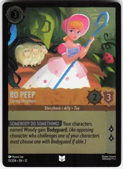 Bo Peep Caring Shepherd Foil 13/204 Wilds Unknown Disney Lorcana - Image 1
