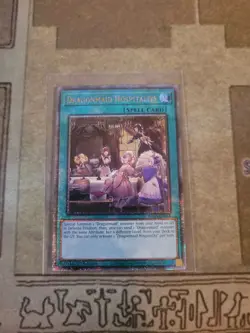 YUGIOH DRAGONMAID HOSPITALITY RA03-EN068 QUARTER CENTURY SECRET 1ST ED NM - Image 1