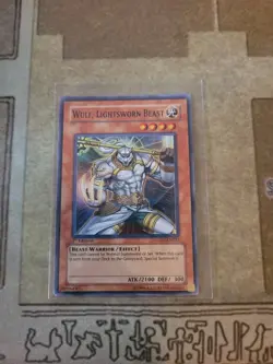 YUGIOH WULF LIGHTSWORN BEAST LODT-EN023 SUPER 1ST ED LP - Image 1