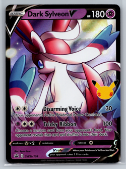 Dark Sylveon V SWSH134 SWSH: Sword & Shield Promo Cards Holo LP - Image 1