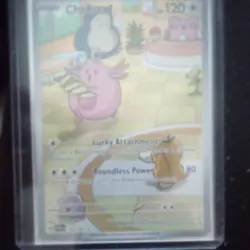 Pokemon Chansey TCG Holo Illustration Card 187/167 Twilight Masquerade Rare NM - Image 2