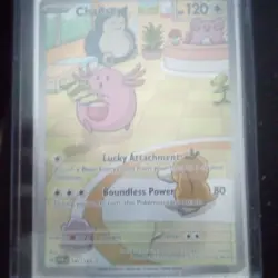Pokemon Chansey TCG Holo Illustration Card 187/167 Twilight Masquerade Rare NM - Image 3