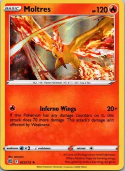 Moltres (Cosmos Holo) 021/172 Miscellaneous Cards & Products holo Promo NM - Image 1