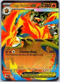 Mega Emboar ex Holo Promo Jumbo Cards 035 NM - Image 1