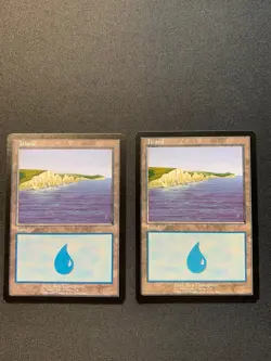 MtG Island Euroland Promo x2 White Cliffs of Dover - Image 1