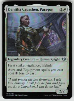 DANITHA CAPASHEN, PARAGON 20 FOIL UC COMMANDER MASTERS NM - Image 1
