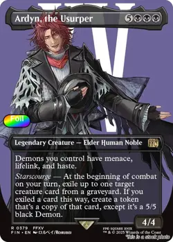 MTG Foil Ardyn, the Usurper (0379) (Borderless) 379 FINAL FANTASY NM Magic - Image 1