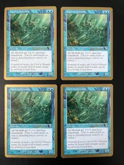 MTG- Lord of Atlantis x4 - 2001 Toronto World Championship Deck - Image 1